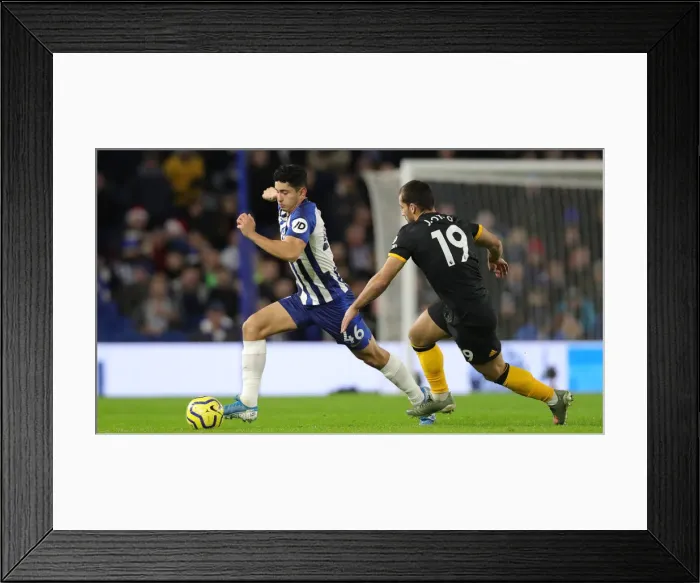 Framed Print : Brighton and Hove Albion vs. Wolverhampton Wanderers: Premier League Battle at American Express Community Stadium (December 8, 2019) Framed Print : Brighton and Hove Albion vs. Wolverhampton Wanderers: Premier League Battle at American Express Community Stadium (December 8, 2019)