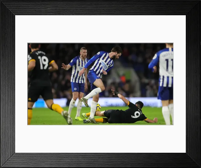 Framed Print : Brighton & Hove Albion vs. Wolverhampton Wanderers: Premier League Battle at American Express Community Stadium (08DEC19) Framed Print : Brighton & Hove Albion vs. Wolverhampton Wanderers: Premier League Battle at American Express Community Stadium (08DEC19)