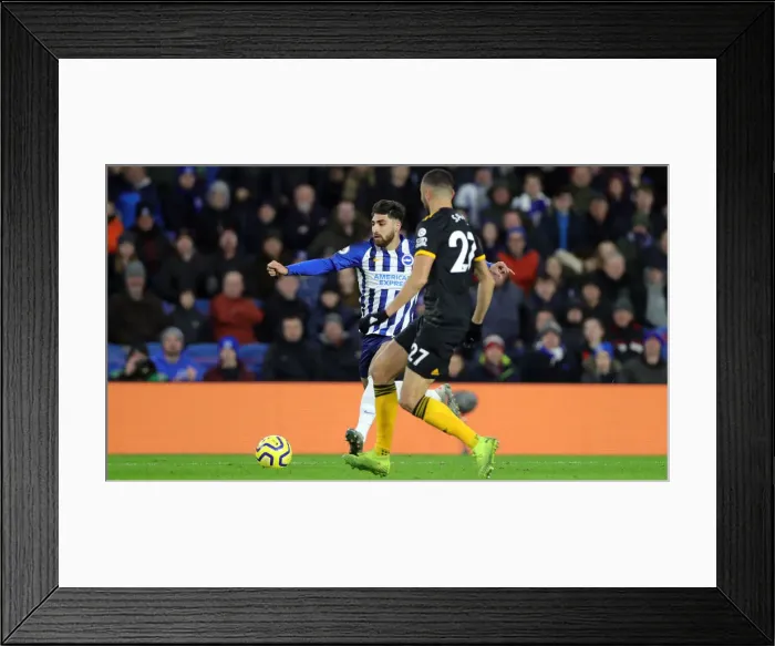 Framed Print : Brighton and Hove Albion vs. Wolverhampton Wanderers: Premier League Battle at American Express Community Stadium (08DEC19) Framed Print : Brighton and Hove Albion vs. Wolverhampton Wanderers: Premier League Battle at American Express Community Stadium (08DEC19)