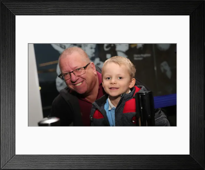 Framed Print : Brighton & Hove Albion FC: 2019 / 20 Player Signing Session with Neal Maupay, Dale Stephens, Aaron Connolly, and Adam Webster at Amex Stadium