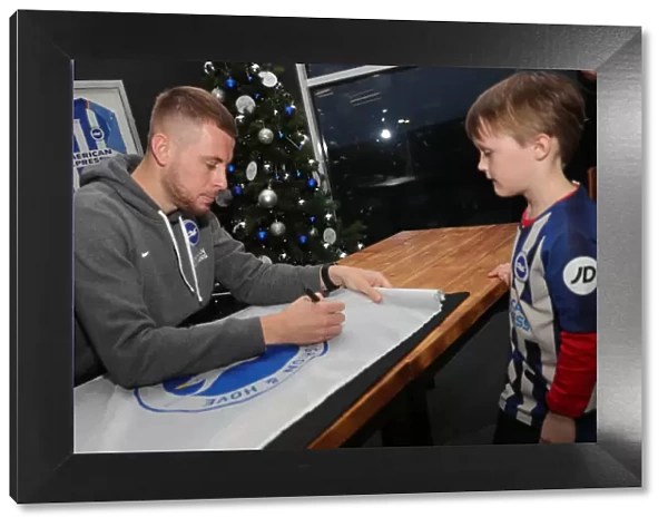 2019 / 20 Brighton & Hove Albion FC Player Signing Session with Neal Maupay, Dale Stephens, Aaron Connolly, and Adam Webster at Amex Stadium