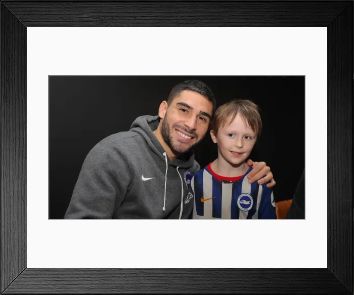 Framed Print : 2019 / 20 Season: Brighton & Hove Albion FC Player Signing Session with Neal Maupay, Dale Stephens, Aaron Connolly, and Adam Webster at Amex Stadium Framed Print : 2019 / 20 Season: Brighton & Hove Albion FC Player Signing Session with Neal Maupay, Dale Stephens, Aaron Connolly, and Adam Webster at Amex Stadium