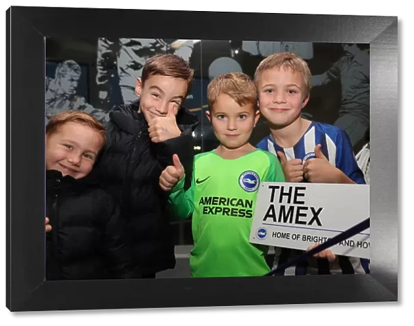 Player Signing Session: Neal Maupay, Dale Stephens, Aaron Connolly, and Adam Webster at Amex Stadium, 18DEC19