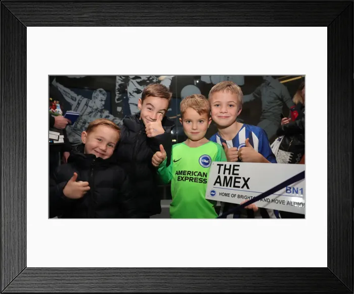 Framed Print : Player Signing Session: Neal Maupay, Dale Stephens, Aaron Connolly, and Adam Webster at Amex Stadium, 18DEC19 Framed Print : Player Signing Session: Neal Maupay, Dale Stephens, Aaron Connolly, and Adam Webster at Amex Stadium, 18DEC19
