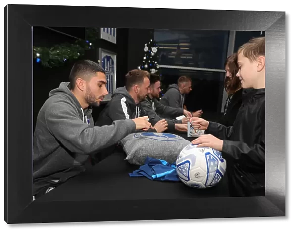 Brighton & Hove Albion FC: 2019 / 20 Season - Player Signing Session with Neal Maupay, Dale Stephens, Aaron Connolly, and Adam Webster at Amex Stadium
