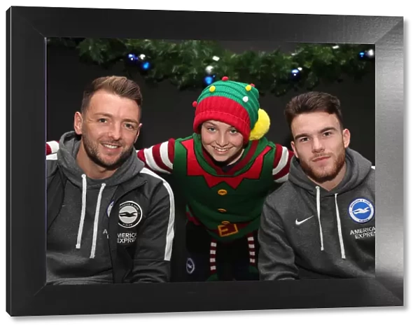 Brighton & Hove Albion FC: 2019 / 20 Season Player Signing Session with Neal Maupay, Dale Stephens, Aaron Connolly, and Adam Webster at Amex Stadium