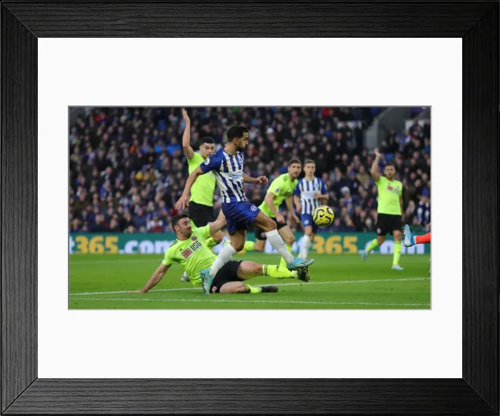 Framed Print : Brighton and Hove Albion vs. Sheffield United: Premier League Battle at American Express Community Stadium (21DEC19) Framed Print : Brighton and Hove Albion vs. Sheffield United: Premier League Battle at American Express Community Stadium (21DEC19)