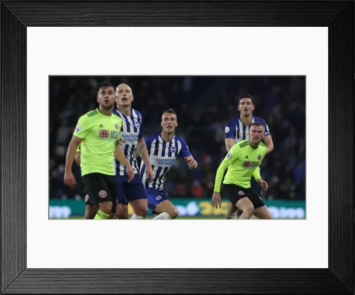 Framed Print : Brighton and Hove Albion vs. Sheffield United: Premier League Battle at American Express Community Stadium (21DEC19) Framed Print : Brighton and Hove Albion vs. Sheffield United: Premier League Battle at American Express Community Stadium (21DEC19)