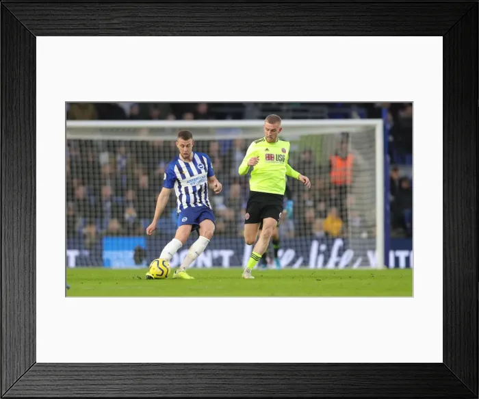 Framed Print : Brighton and Hove Albion vs. Sheffield United: Premier League Battle at American Express Community Stadium (21DEC19) Framed Print : Brighton and Hove Albion vs. Sheffield United: Premier League Battle at American Express Community Stadium (21DEC19)