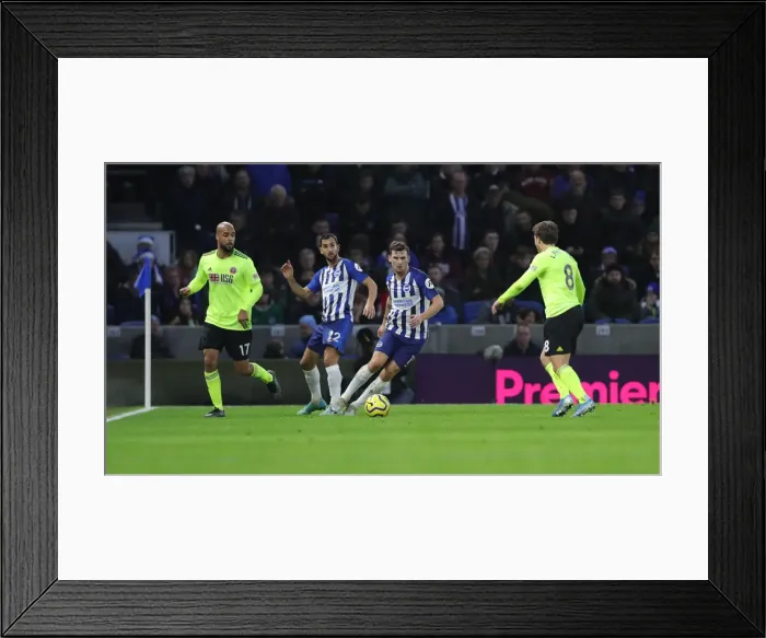 Framed Print : Brighton and Hove Albion vs. Sheffield United: Premier League Battle at American Express Community Stadium (21DEC19) Framed Print : Brighton and Hove Albion vs. Sheffield United: Premier League Battle at American Express Community Stadium (21DEC19)