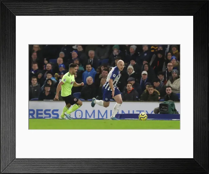 Framed Print : Brighton and Hove Albion vs. Sheffield United: Premier League Battle at American Express Community Stadium (21DEC19) Framed Print : Brighton and Hove Albion vs. Sheffield United: Premier League Battle at American Express Community Stadium (21DEC19)