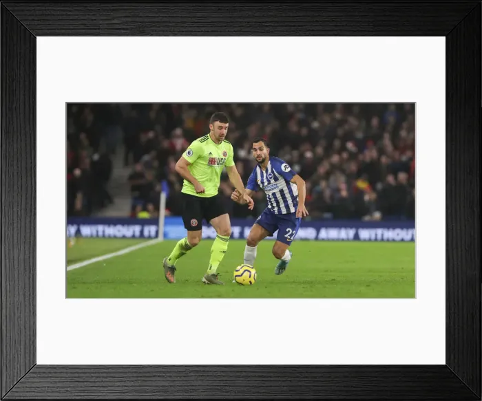Framed Print : Brighton and Hove Albion vs. Sheffield United: Premier League Battle at American Express Community Stadium (21DEC19) Framed Print : Brighton and Hove Albion vs. Sheffield United: Premier League Battle at American Express Community Stadium (21DEC19)