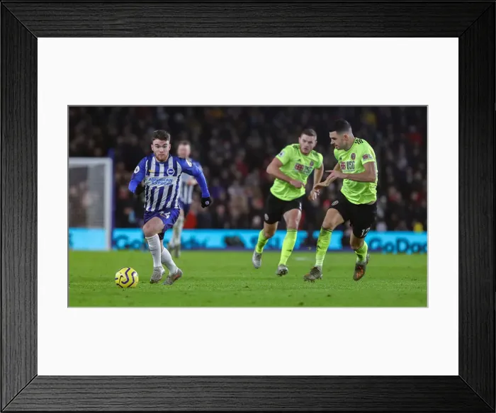 Framed Print : Brighton and Hove Albion vs. Sheffield United: Premier League Battle at American Express Community Stadium (21DEC19) Framed Print : Brighton and Hove Albion vs. Sheffield United: Premier League Battle at American Express Community Stadium (21DEC19)