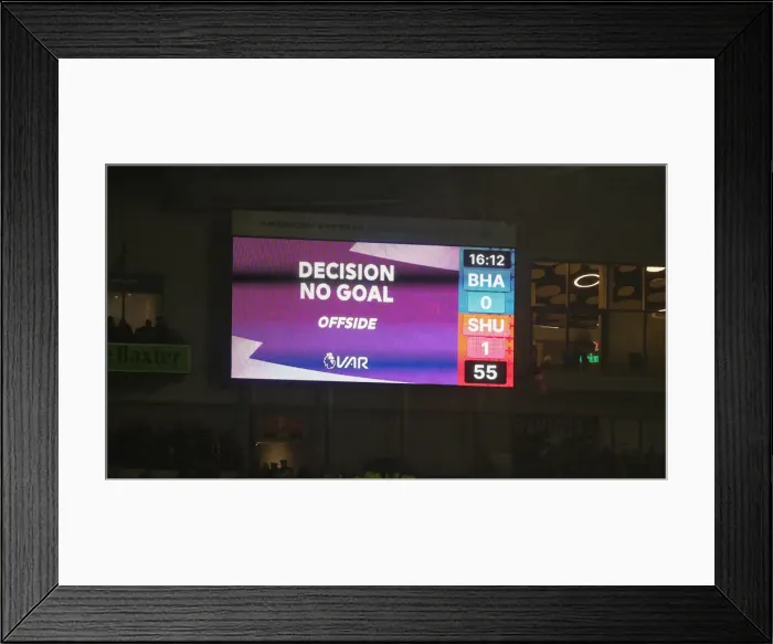 Framed Print : Brighton and Hove Albion vs Sheffield United: Premier League Battle at American Express Community Stadium (12.21.19)