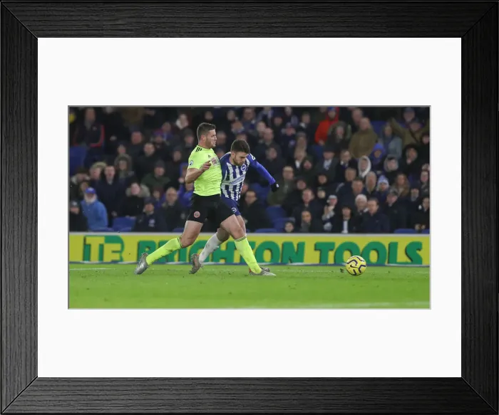 Framed Print : Brighton and Hove Albion vs Sheffield United: Premier League Battle at American Express Community Stadium (21DEC19) Framed Print : Brighton and Hove Albion vs Sheffield United: Premier League Battle at American Express Community Stadium (21DEC19)