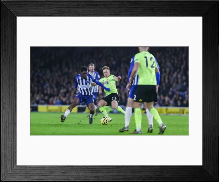 Framed Print : Brighton and Hove Albion vs. Sheffield United: Premier League Battle at American Express Community Stadium (21DEC19) Framed Print : Brighton and Hove Albion vs. Sheffield United: Premier League Battle at American Express Community Stadium (21DEC19)