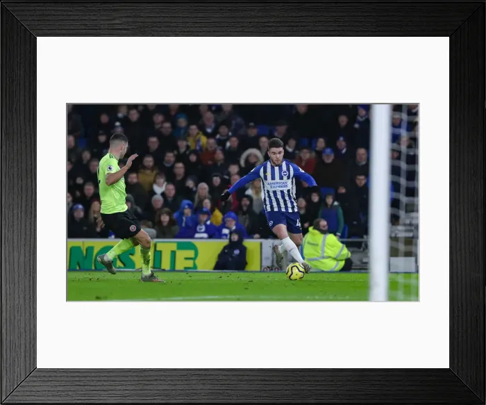 Framed Print : Brighton and Hove Albion vs Sheffield United: Premier League Battle at American Express Community Stadium (21DEC19) Framed Print : Brighton and Hove Albion vs Sheffield United: Premier League Battle at American Express Community Stadium (21DEC19)