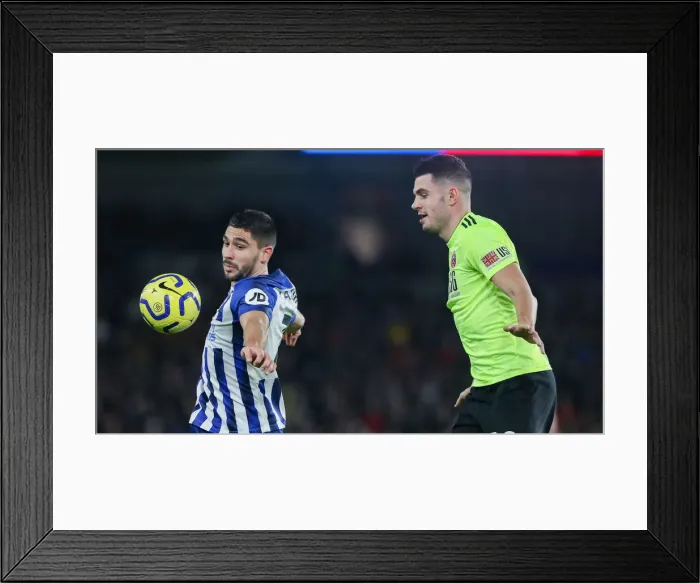 Framed Print : Brighton and Hove Albion vs. Sheffield United: Premier League Battle at American Express Community Stadium (21DEC19) Framed Print : Brighton and Hove Albion vs. Sheffield United: Premier League Battle at American Express Community Stadium (21DEC19)