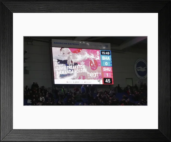 Framed Print : Brighton and Hove Albion vs Sheffield United: Premier League Battle at American Express Community Stadium (21DEC19) Framed Print : Brighton and Hove Albion vs Sheffield United: Premier League Battle at American Express Community Stadium (21DEC19)