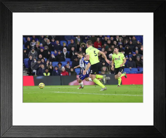 Framed Print : Brighton & Hove Albion vs. Sheffield United: Premier League Battle at American Express Community Stadium (12.21.19) Framed Print : Brighton & Hove Albion vs. Sheffield United: Premier League Battle at American Express Community Stadium (12.21.19)