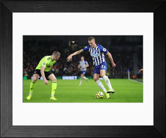 Framed Print : Brighton and Hove Albion vs. Sheffield United: Premier League Battle at American Express Community Stadium (12.21.19) Framed Print : Brighton and Hove Albion vs. Sheffield United: Premier League Battle at American Express Community Stadium (12.21.19)