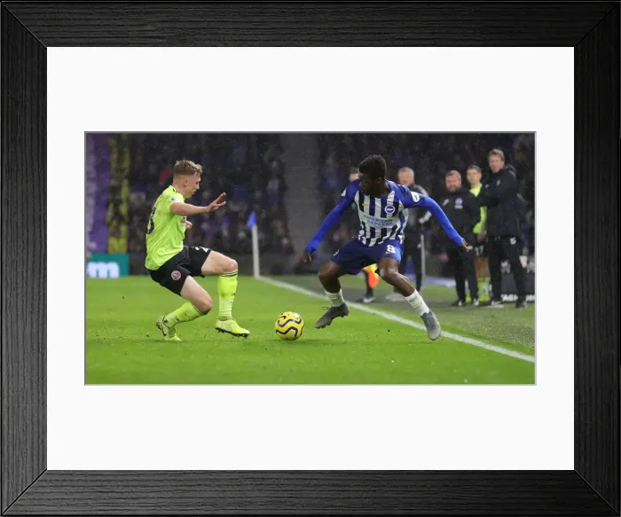Framed Print : Brighton and Hove Albion vs. Sheffield United: Premier League Battle at American Express Community Stadium (21DEC19) Framed Print : Brighton and Hove Albion vs. Sheffield United: Premier League Battle at American Express Community Stadium (21DEC19)