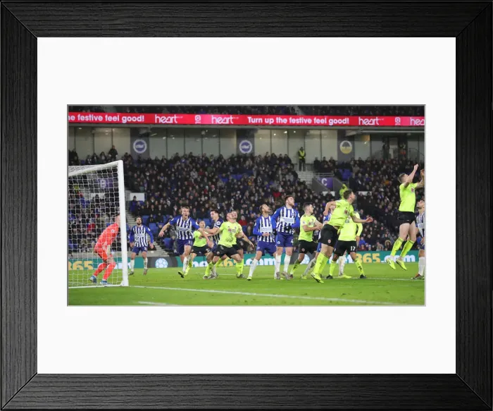 Framed Print : Brighton and Hove Albion vs Sheffield United: Premier League Battle at American Express Community Stadium (21DEC19) Framed Print : Brighton and Hove Albion vs Sheffield United: Premier League Battle at American Express Community Stadium (21DEC19)
