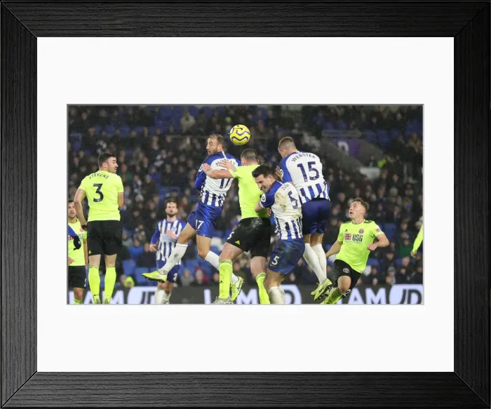 Framed Print : Brighton and Hove Albion vs. Sheffield United: Premier League Battle at American Express Community Stadium (21DEC19) Framed Print : Brighton and Hove Albion vs. Sheffield United: Premier League Battle at American Express Community Stadium (21DEC19)