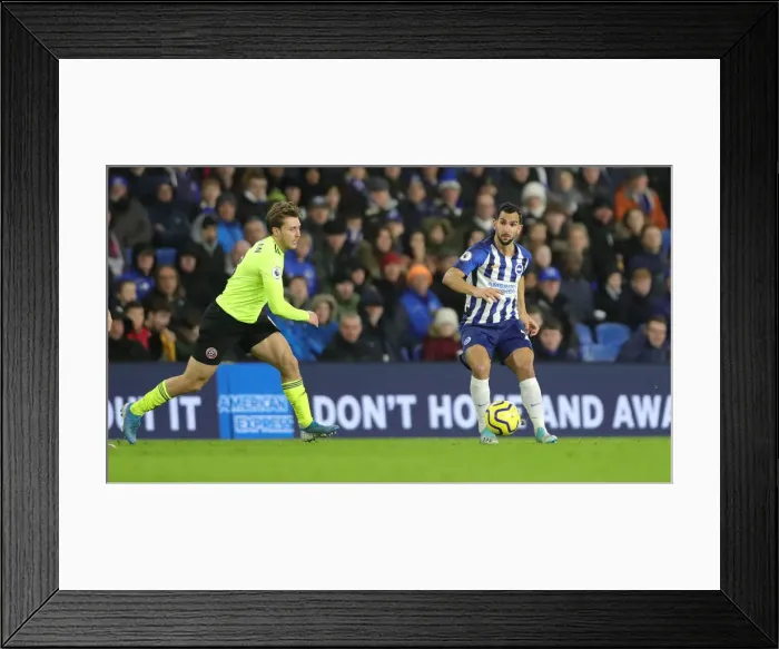 Framed Print : Brighton and Hove Albion vs. Sheffield United: Premier League Battle at American Express Community Stadium (21DEC19) Framed Print : Brighton and Hove Albion vs. Sheffield United: Premier League Battle at American Express Community Stadium (21DEC19)