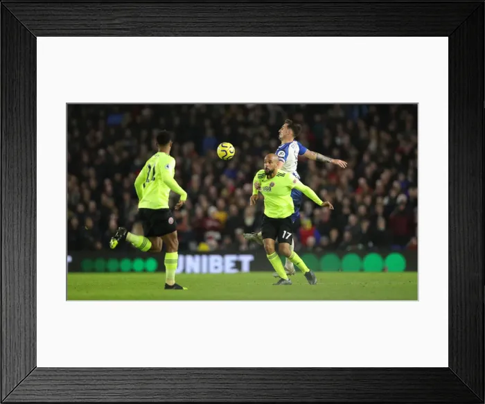 Framed Print : Brighton and Hove Albion vs. Sheffield United: Premier League Battle at American Express Community Stadium (21DEC19) Framed Print : Brighton and Hove Albion vs. Sheffield United: Premier League Battle at American Express Community Stadium (21DEC19)