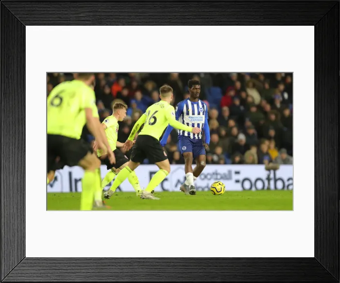 Framed Print : Brighton and Hove Albion vs. Sheffield United: Premier League Battle at American Express Community Stadium (21DEC19) Framed Print : Brighton and Hove Albion vs. Sheffield United: Premier League Battle at American Express Community Stadium (21DEC19)