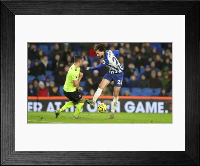 Framed Print : Brighton and Hove Albion vs. Sheffield United: Premier League Battle at American Express Community Stadium (21DEC19) Framed Print : Brighton and Hove Albion vs. Sheffield United: Premier League Battle at American Express Community Stadium (21DEC19)