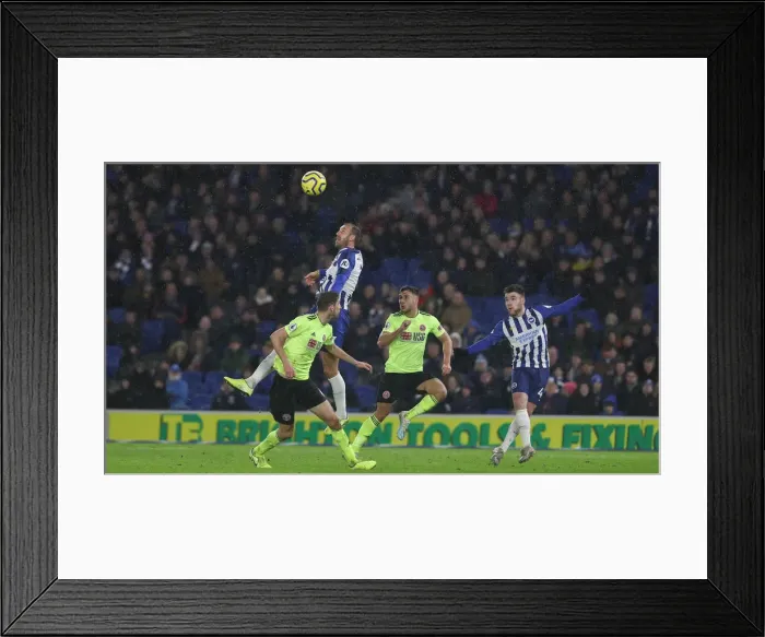 Framed Print : Brighton and Hove Albion vs. Sheffield United: Premier League Battle at American Express Community Stadium (21DEC19) Framed Print : Brighton and Hove Albion vs. Sheffield United: Premier League Battle at American Express Community Stadium (21DEC19)