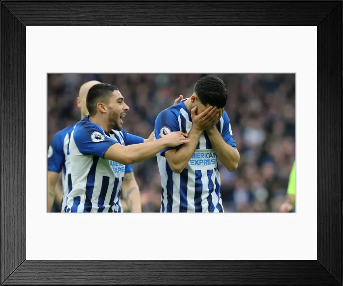 Framed Print : Brighton and Hove Albion vs Bournemouth: Premier League Battle at American Express Community Stadium (28DEC19)