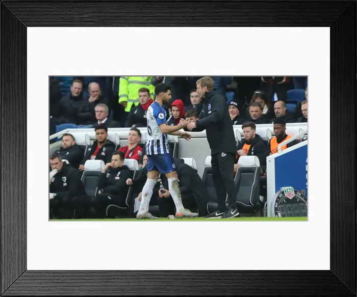 Framed Print : Premier League Showdown: Brighton & Hove Albion vs Bournemouth at American Express Community Stadium (28DEC19) Framed Print : Premier League Showdown: Brighton & Hove Albion vs Bournemouth at American Express Community Stadium (28DEC19)