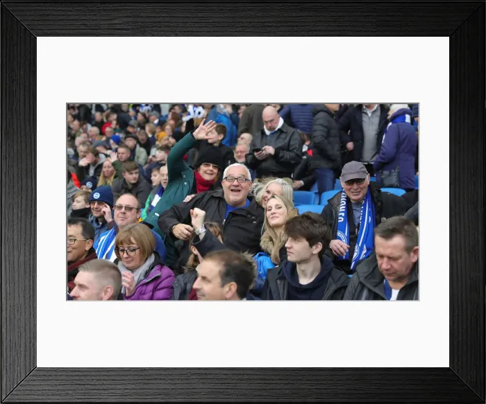 Framed Print : Premier League Showdown: Brighton & Hove Albion vs. Bournemouth at American Express Community Stadium (28DEC19) Framed Print : Premier League Showdown: Brighton & Hove Albion vs. Bournemouth at American Express Community Stadium (28DEC19)