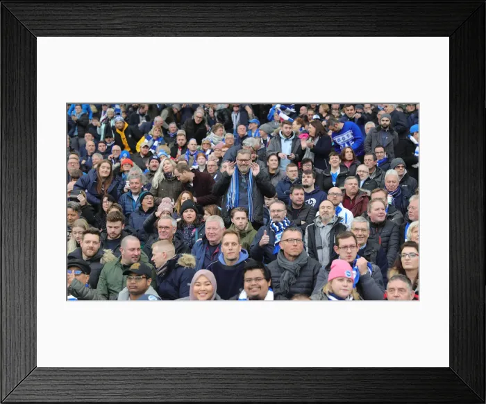 Framed Print : Premier League Showdown: Brighton & Hove Albion vs. Bournemouth at American Express Community Stadium (28DEC19) Framed Print : Premier League Showdown: Brighton & Hove Albion vs. Bournemouth at American Express Community Stadium (28DEC19)