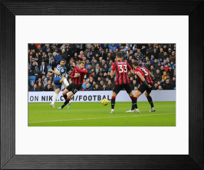 Framed Print : Premier League Showdown: Brighton & Hove Albion vs. Bournemouth at American Express Community Stadium (28DEC19) Framed Print : Premier League Showdown: Brighton & Hove Albion vs. Bournemouth at American Express Community Stadium (28DEC19)