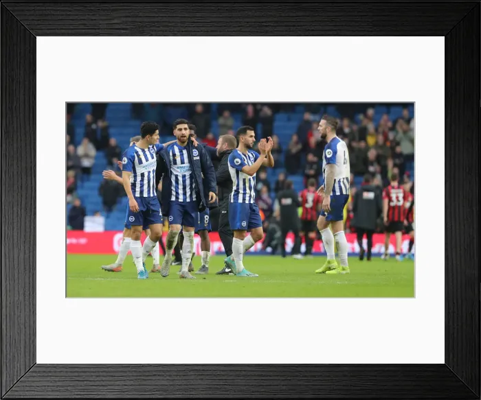 Framed Print : Premier League Showdown: Brighton & Hove Albion vs Bournemouth at American Express Community Stadium (28DEC19) Framed Print : Premier League Showdown: Brighton & Hove Albion vs Bournemouth at American Express Community Stadium (28DEC19)