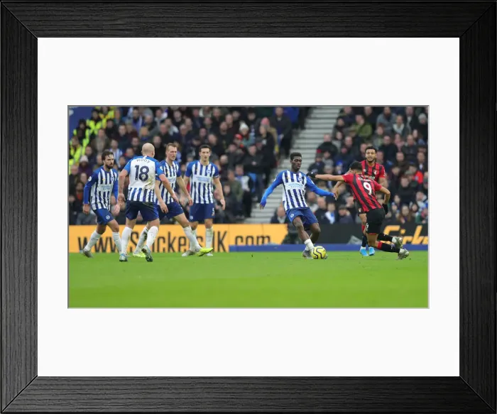 Framed Print : Premier League Showdown: Brighton & Hove Albion vs Bournemouth at American Express Community Stadium (28DEC19) Framed Print : Premier League Showdown: Brighton & Hove Albion vs Bournemouth at American Express Community Stadium (28DEC19)