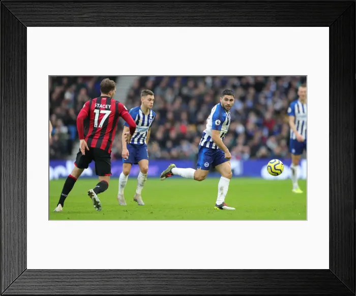 Framed Print : Premier League Showdown: Brighton & Hove Albion vs. Bournemouth at American Express Community Stadium (28DEC19) Framed Print : Premier League Showdown: Brighton & Hove Albion vs. Bournemouth at American Express Community Stadium (28DEC19)