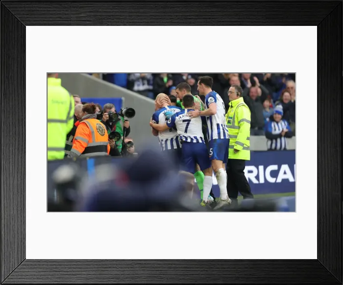 Framed Print : Premier League Showdown: Brighton & Hove Albion vs Bournemouth (28DEC19) - American Express Community Stadium Framed Print : Premier League Showdown: Brighton & Hove Albion vs Bournemouth (28DEC19) - American Express Community Stadium
