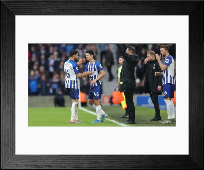 Framed Print : Brighton and Hove Albion vs Bournemouth: Premier League Battle at American Express Community Stadium (28DEC19) Framed Print : Brighton and Hove Albion vs Bournemouth: Premier League Battle at American Express Community Stadium (28DEC19)