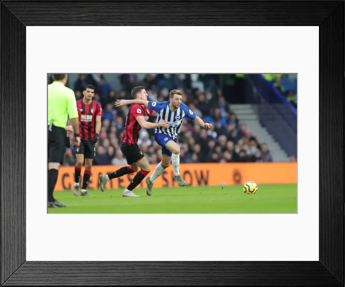 Framed Print : Premier League Showdown: Brighton & Hove Albion vs Bournemouth (28DEC19) - American Express Community Stadium Framed Print : Premier League Showdown: Brighton & Hove Albion vs Bournemouth (28DEC19) - American Express Community Stadium