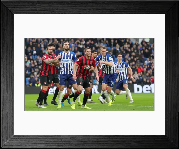 Framed Print : Brighton and Hove Albion vs Bournemouth: Premier League Battle at American Express Community Stadium (28DEC19) Framed Print : Brighton and Hove Albion vs Bournemouth: Premier League Battle at American Express Community Stadium (28DEC19)