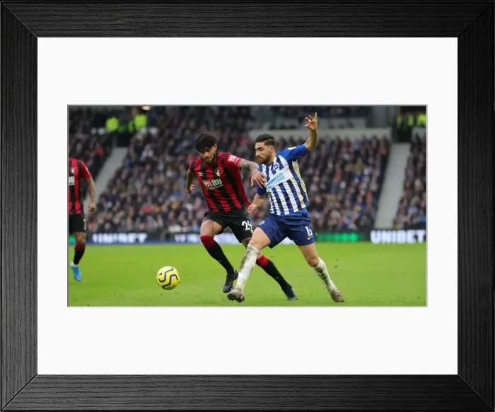 Framed Print : Brighton and Hove Albion vs Bournemouth: Premier League Battle at American Express Community Stadium (28DEC19) Framed Print : Brighton and Hove Albion vs Bournemouth: Premier League Battle at American Express Community Stadium (28DEC19)