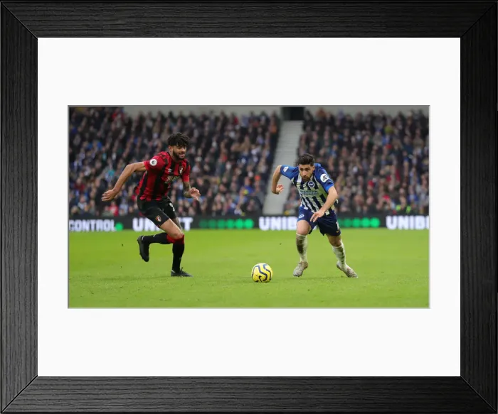 Framed Print : Premier League Showdown: Brighton & Hove Albion vs Bournemouth at American Express Community Stadium (28DEC19)