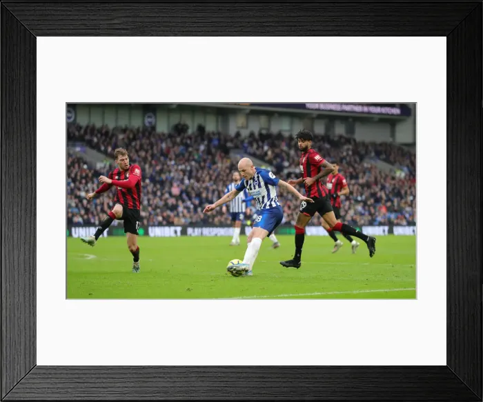 Framed Print : Premier League Showdown: Brighton & Hove Albion vs Bournemouth at American Express Community Stadium (28DEC19)