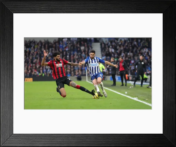 Framed Print : Premier League Showdown: Brighton & Hove Albion vs Bournemouth at American Express Community Stadium (28DEC19)
