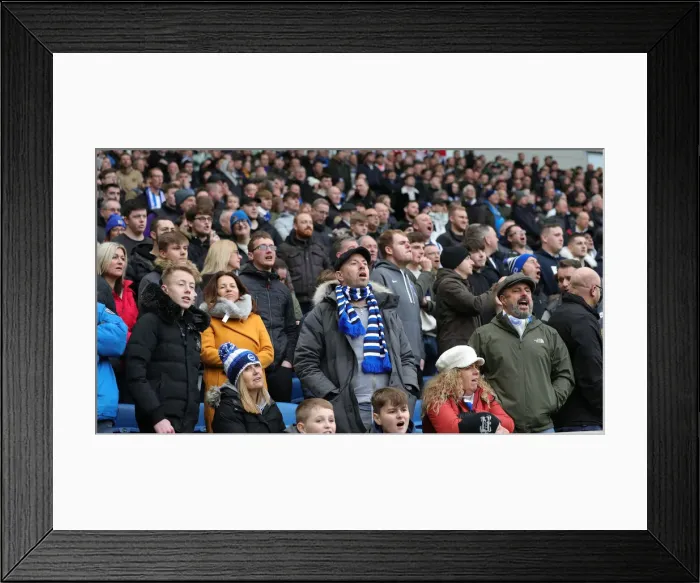 Framed Print : Premier League Showdown: Brighton & Hove Albion vs Bournemouth at American Express Community Stadium (28DEC19)